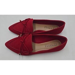Journee Collection Flat Red Muriel Romantic French Girl Modern 10 Elegant Shoes